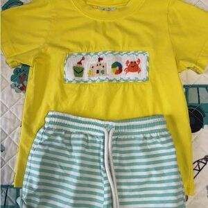 Yellow and White Kids Pajamas